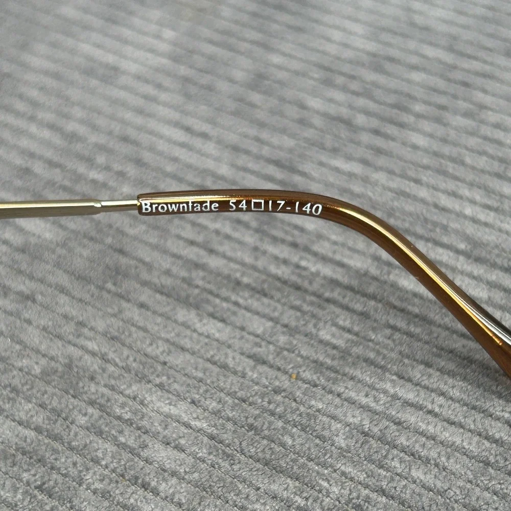 Calliope Collection Zapata Brown Fade Gold Y2k Eyeglass Frames 54-17-140